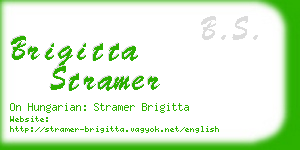 brigitta stramer business card